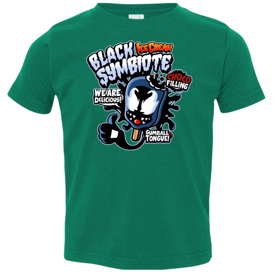 T-Shirts Kelly / 2T Black Symbiote Ice Cream Toddler Premium T-Shirt