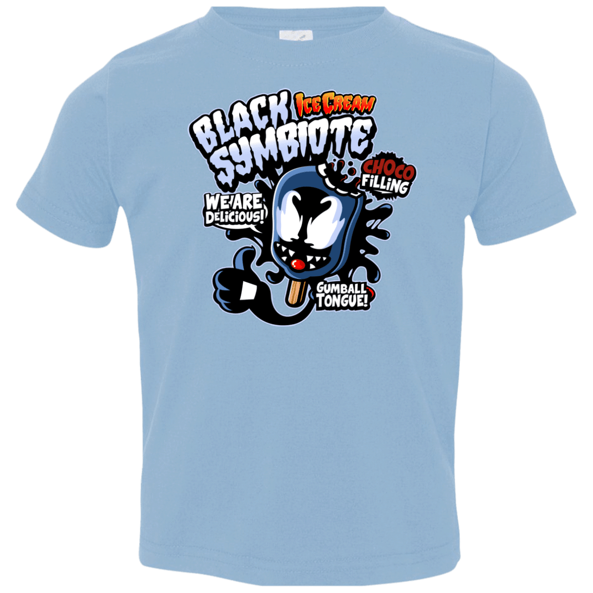 T-Shirts Light Blue / 2T Black Symbiote Ice Cream Toddler Premium T-Shirt