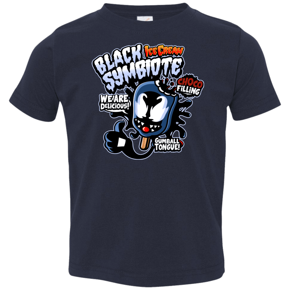 T-Shirts Navy / 2T Black Symbiote Ice Cream Toddler Premium T-Shirt