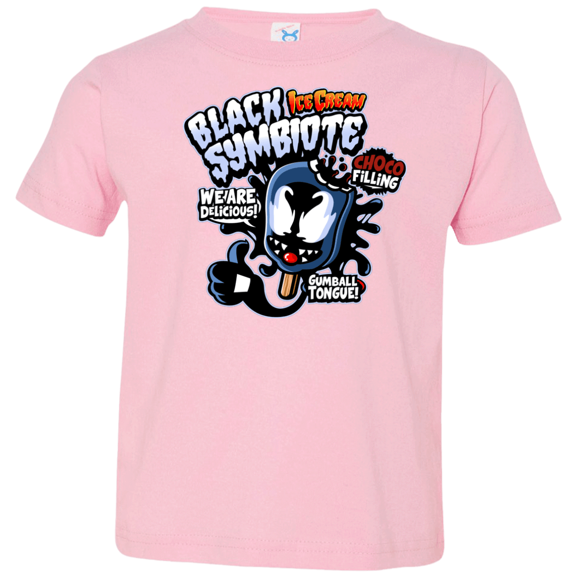 T-Shirts Pink / 2T Black Symbiote Ice Cream Toddler Premium T-Shirt