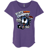 T-Shirts Purple Rush / X-Small Black Symbiote Ice Cream Triblend Dolman Sleeve