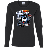 T-Shirts Black / S Black Symbiote Ice Cream Women's Long Sleeve T-Shirt