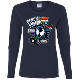 T-Shirts Navy / S Black Symbiote Ice Cream Women's Long Sleeve T-Shirt