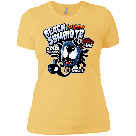 T-Shirts Banana Cream/ / X-Small Black Symbiote Ice Cream Women's Premium T-Shirt