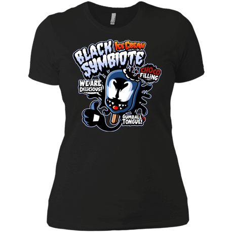 T-Shirts Black / X-Small Black Symbiote Ice Cream Women's Premium T-Shirt