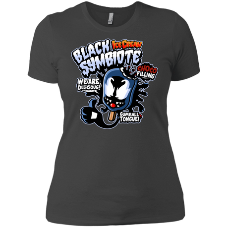 T-Shirts Heavy Metal / X-Small Black Symbiote Ice Cream Women's Premium T-Shirt