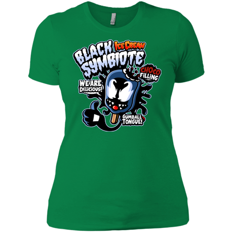 T-Shirts Kelly Green / X-Small Black Symbiote Ice Cream Women's Premium T-Shirt