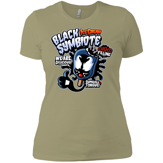 T-Shirts Light Olive / X-Small Black Symbiote Ice Cream Women's Premium T-Shirt