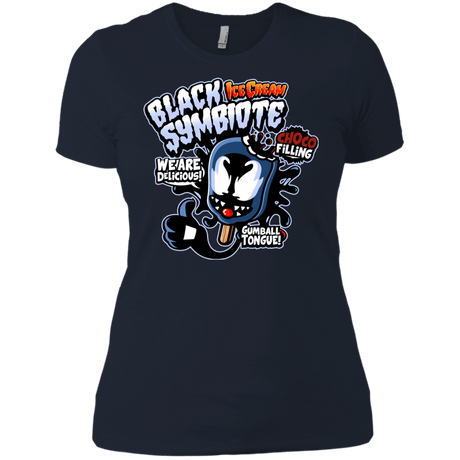T-Shirts Midnight Navy / X-Small Black Symbiote Ice Cream Women's Premium T-Shirt