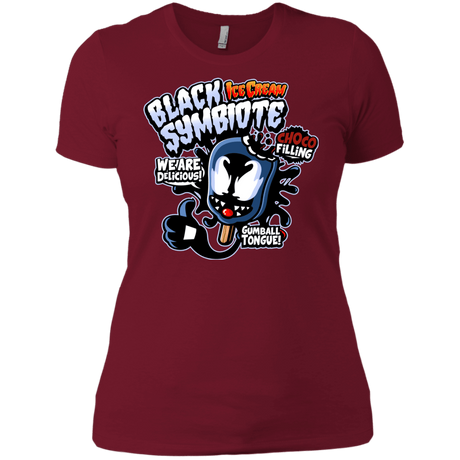 T-Shirts Scarlet / X-Small Black Symbiote Ice Cream Women's Premium T-Shirt
