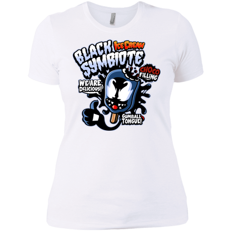 T-Shirts White / X-Small Black Symbiote Ice Cream Women's Premium T-Shirt