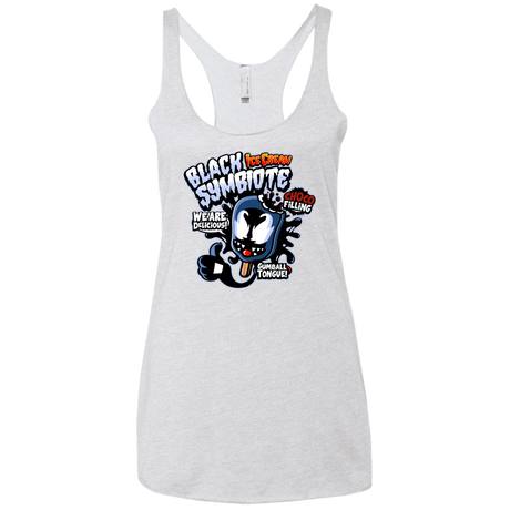 T-Shirts Heather White / X-Small Black Symbiote Ice Cream Women's Triblend Racerback Tank
