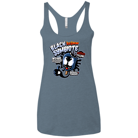T-Shirts Indigo / X-Small Black Symbiote Ice Cream Women's Triblend Racerback Tank