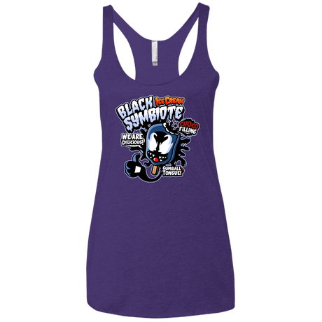 T-Shirts Purple Rush / X-Small Black Symbiote Ice Cream Women's Triblend Racerback Tank