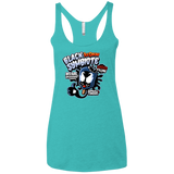 T-Shirts Tahiti Blue / X-Small Black Symbiote Ice Cream Women's Triblend Racerback Tank