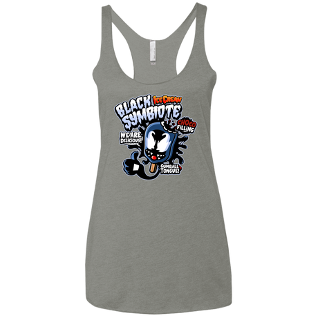 T-Shirts Venetian Grey / X-Small Black Symbiote Ice Cream Women's Triblend Racerback Tank