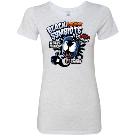 T-Shirts Heather White / S Black Symbiote Ice Cream Women's Triblend T-Shirt