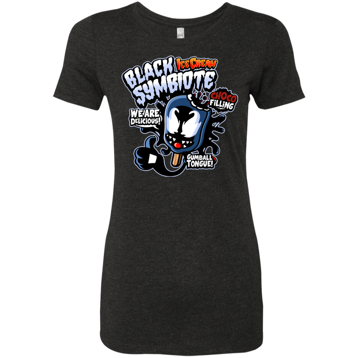 T-Shirts Vintage Black / S Black Symbiote Ice Cream Women's Triblend T-Shirt