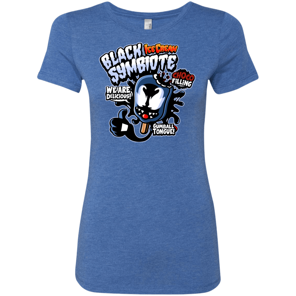 T-Shirts Vintage Royal / S Black Symbiote Ice Cream Women's Triblend T-Shirt