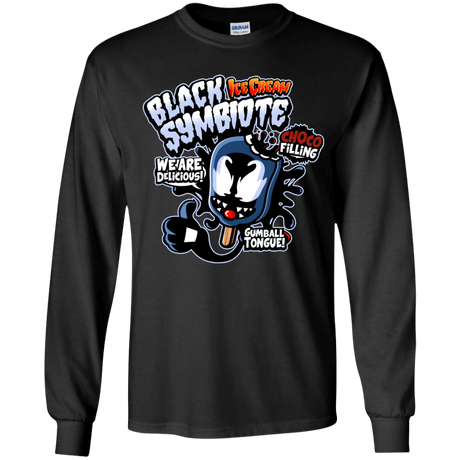 T-Shirts Black / YS Black Symbiote Ice Cream Youth Long Sleeve T-Shirt