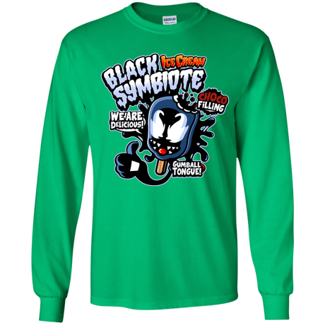 T-Shirts Irish Green / YS Black Symbiote Ice Cream Youth Long Sleeve T-Shirt