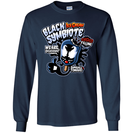 T-Shirts Navy / YS Black Symbiote Ice Cream Youth Long Sleeve T-Shirt