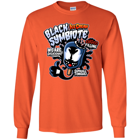 T-Shirts Orange / YS Black Symbiote Ice Cream Youth Long Sleeve T-Shirt