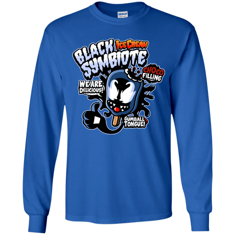 T-Shirts Royal / YS Black Symbiote Ice Cream Youth Long Sleeve T-Shirt