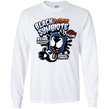 T-Shirts White / YS Black Symbiote Ice Cream Youth Long Sleeve T-Shirt
