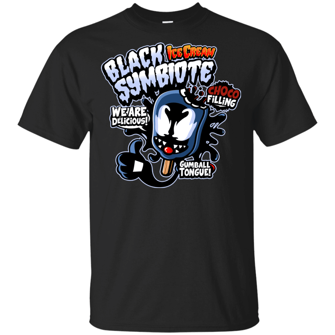 T-Shirts Black / YXS Black Symbiote Ice Cream Youth T-Shirt