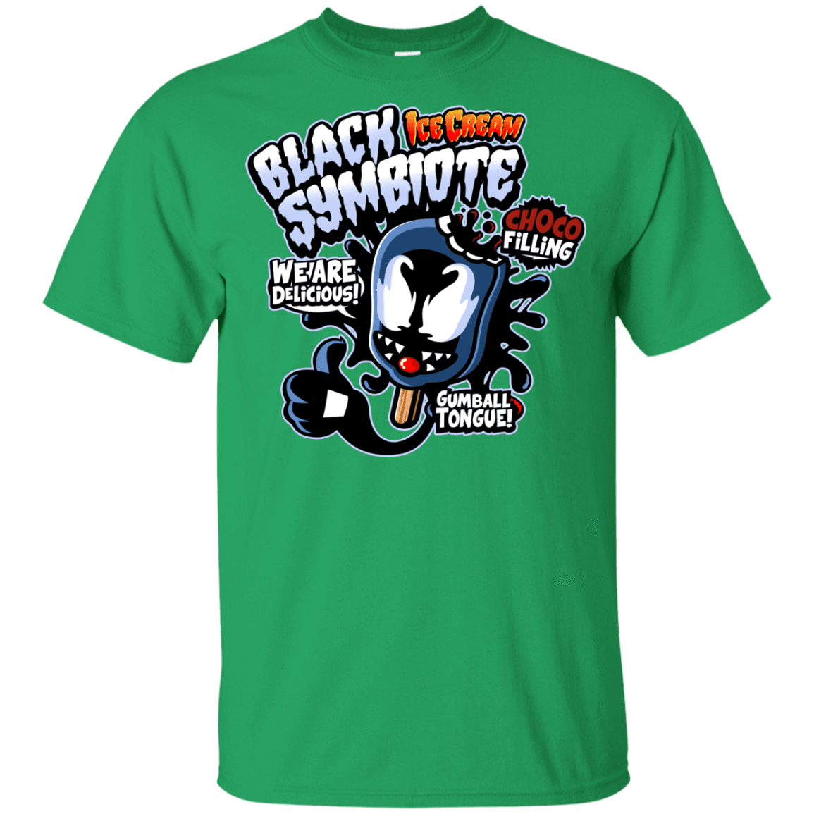 T-Shirts Irish Green / YXS Black Symbiote Ice Cream Youth T-Shirt