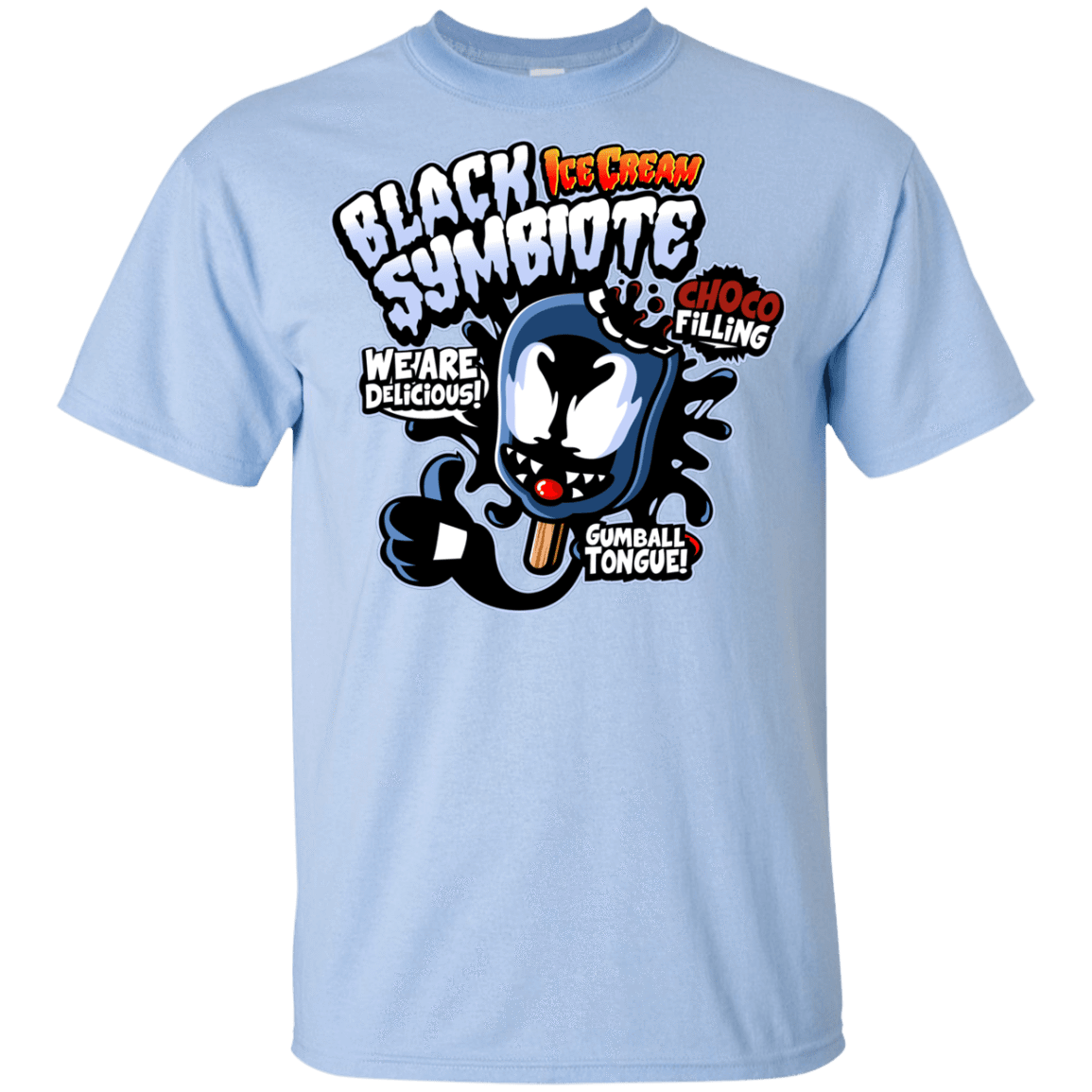 T-Shirts Light Blue / YXS Black Symbiote Ice Cream Youth T-Shirt