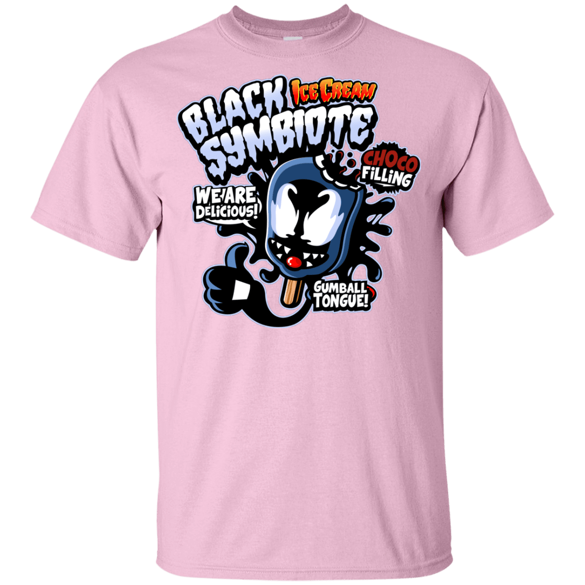 T-Shirts Light Pink / YXS Black Symbiote Ice Cream Youth T-Shirt