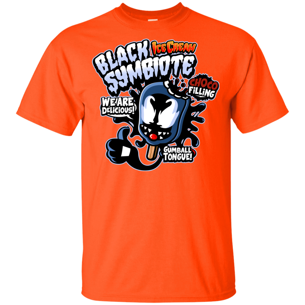 T-Shirts Orange / YXS Black Symbiote Ice Cream Youth T-Shirt