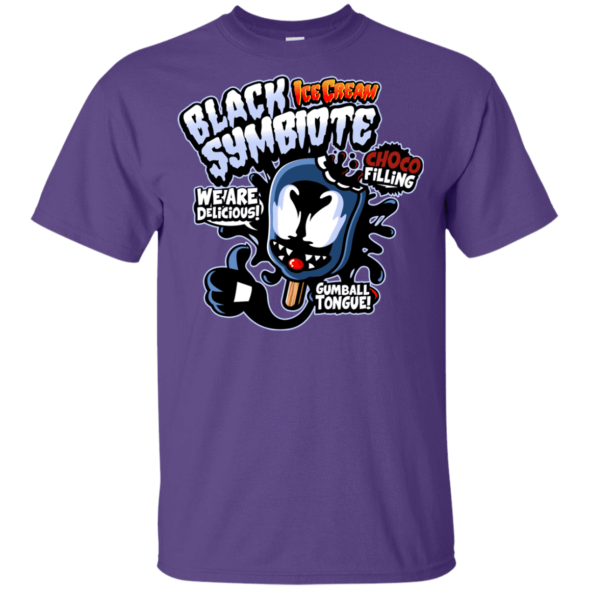 T-Shirts Purple / YXS Black Symbiote Ice Cream Youth T-Shirt