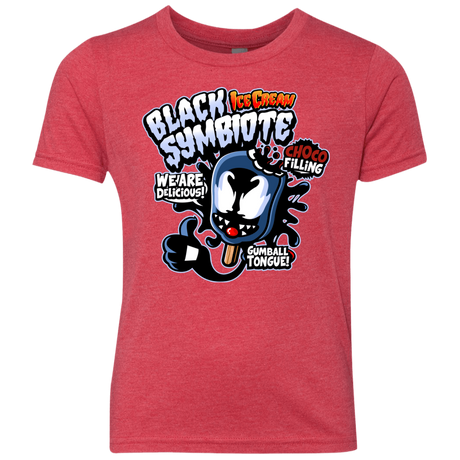 T-Shirts Vintage Red / YXS Black Symbiote Ice Cream Youth Triblend T-Shirt