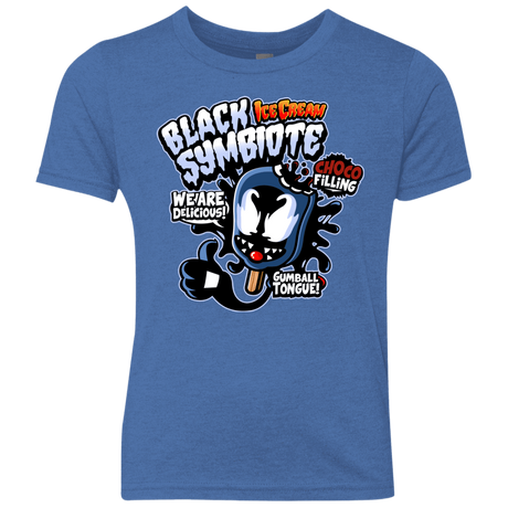 T-Shirts Vintage Royal / YXS Black Symbiote Ice Cream Youth Triblend T-Shirt