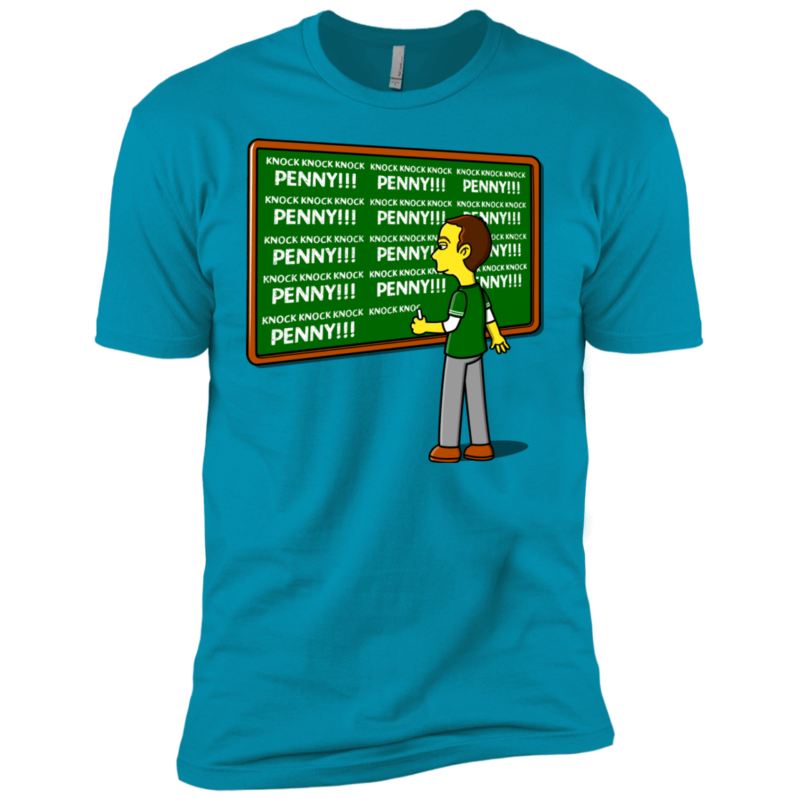 T-Shirts Turquoise / YXS Blackboard Theory Boys Premium T-Shirt