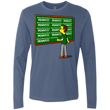 T-Shirts Indigo / Small Blackboard Theory Men's Premium Long Sleeve