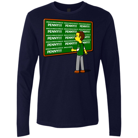 T-Shirts Midnight Navy / Small Blackboard Theory Men's Premium Long Sleeve