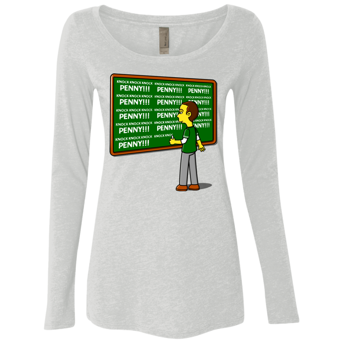 T-Shirts Heather White / Small Blackboard Theory Women's Triblend Long Sleeve Shirt