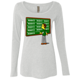 T-Shirts Heather White / Small Blackboard Theory Women's Triblend Long Sleeve Shirt