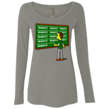 T-Shirts Venetian Grey / Small Blackboard Theory Women's Triblend Long Sleeve Shirt