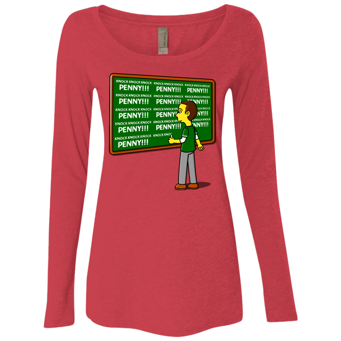 T-Shirts Vintage Red / Small Blackboard Theory Women's Triblend Long Sleeve Shirt