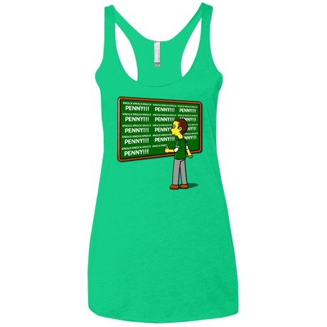 T-Shirts Envy / X-Small Blackboard Theory Women's Triblend Racerback Tank