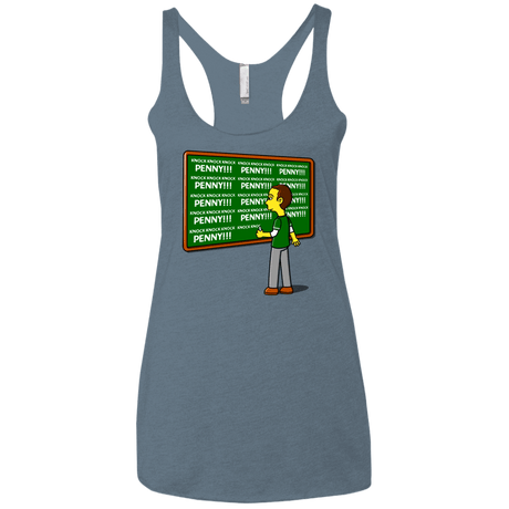 T-Shirts Indigo / X-Small Blackboard Theory Women's Triblend Racerback Tank