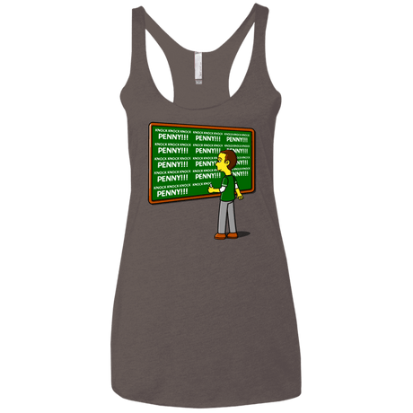 T-Shirts Macchiato / X-Small Blackboard Theory Women's Triblend Racerback Tank