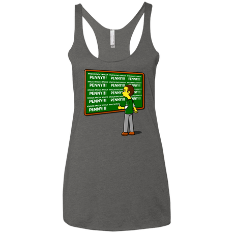 T-Shirts Premium Heather / X-Small Blackboard Theory Women's Triblend Racerback Tank