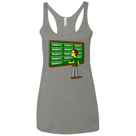 T-Shirts Venetian Grey / X-Small Blackboard Theory Women's Triblend Racerback Tank