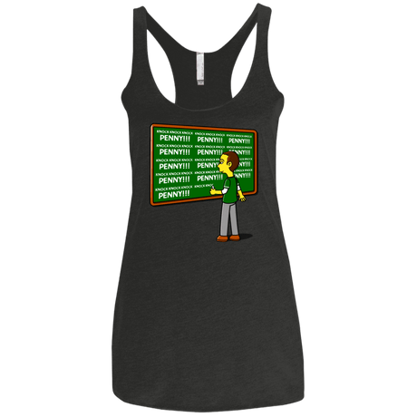 T-Shirts Vintage Black / X-Small Blackboard Theory Women's Triblend Racerback Tank